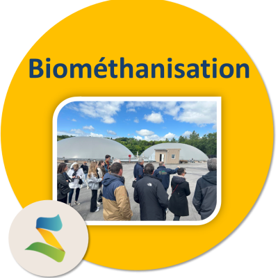 Visite d'un biométhaniseur à Landacres